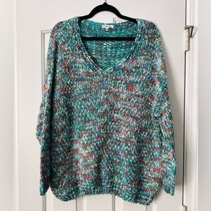 On the Road | Multicolor Knit Boho Sweater